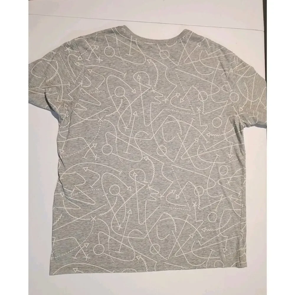 Nike Just Do It Mens Tee Dri Fit Athletic Cut Gray Sz. XL